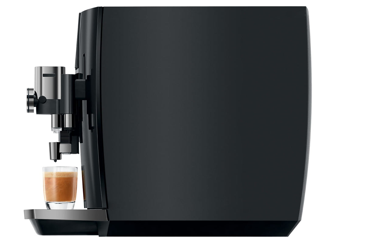 JURA J10 Piano Black EA – Linke Seitenansicht