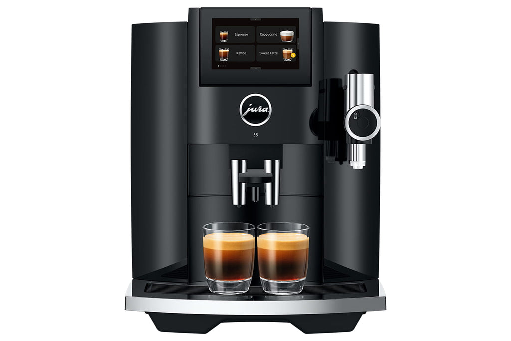 JURA S8 Piano Black EB – Piano Black EB – Frontansicht