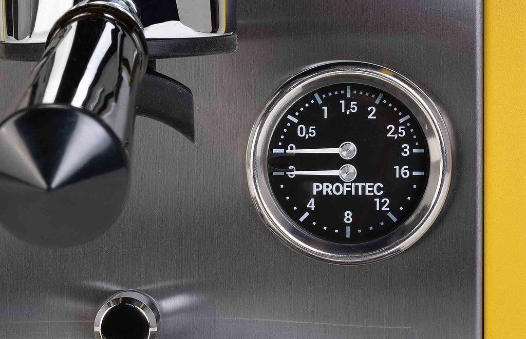 Profitec MOVE 2.0 – Gelb – Druckanzeige