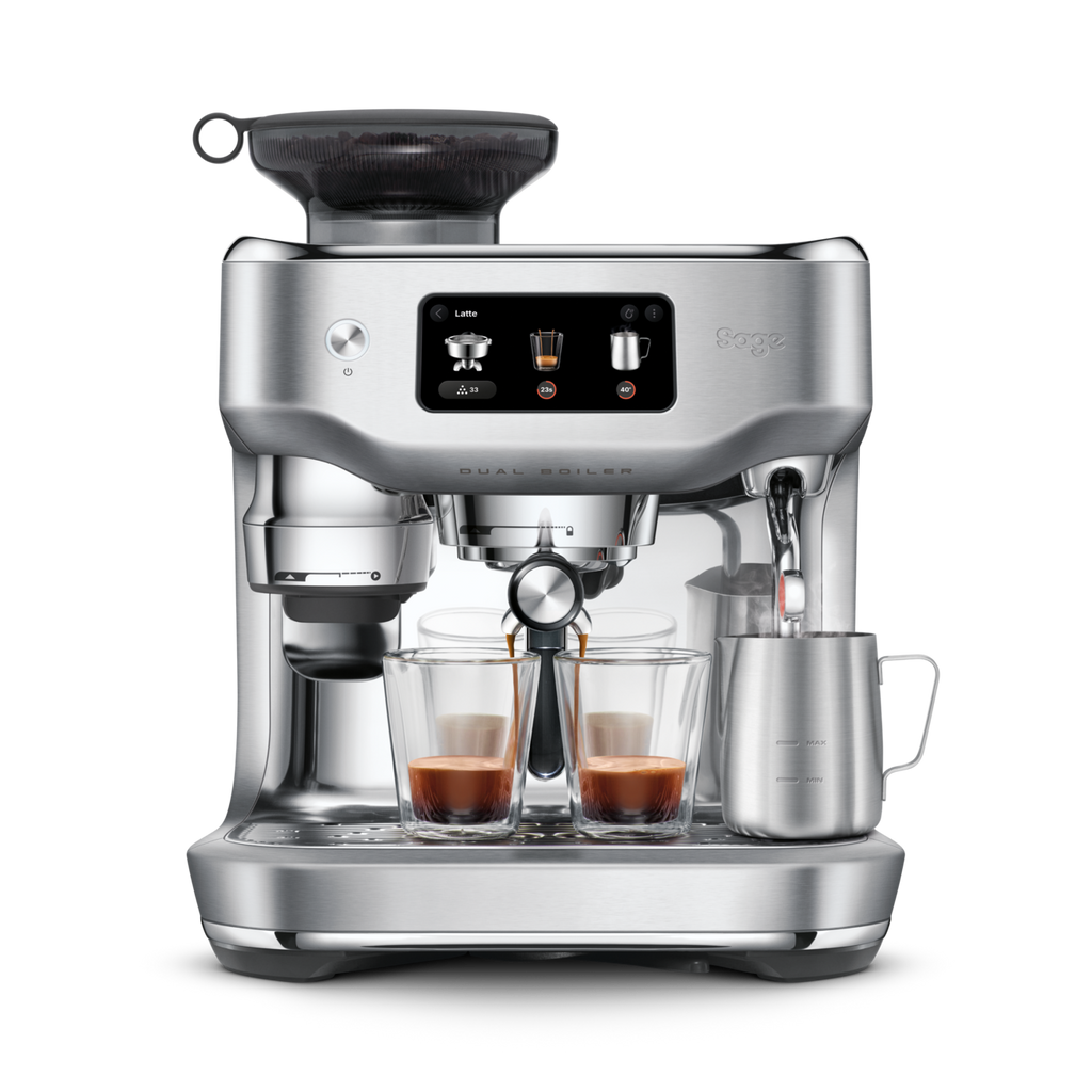 Sage Oracle Dual Boiler – Edelstahl – Frontansicht